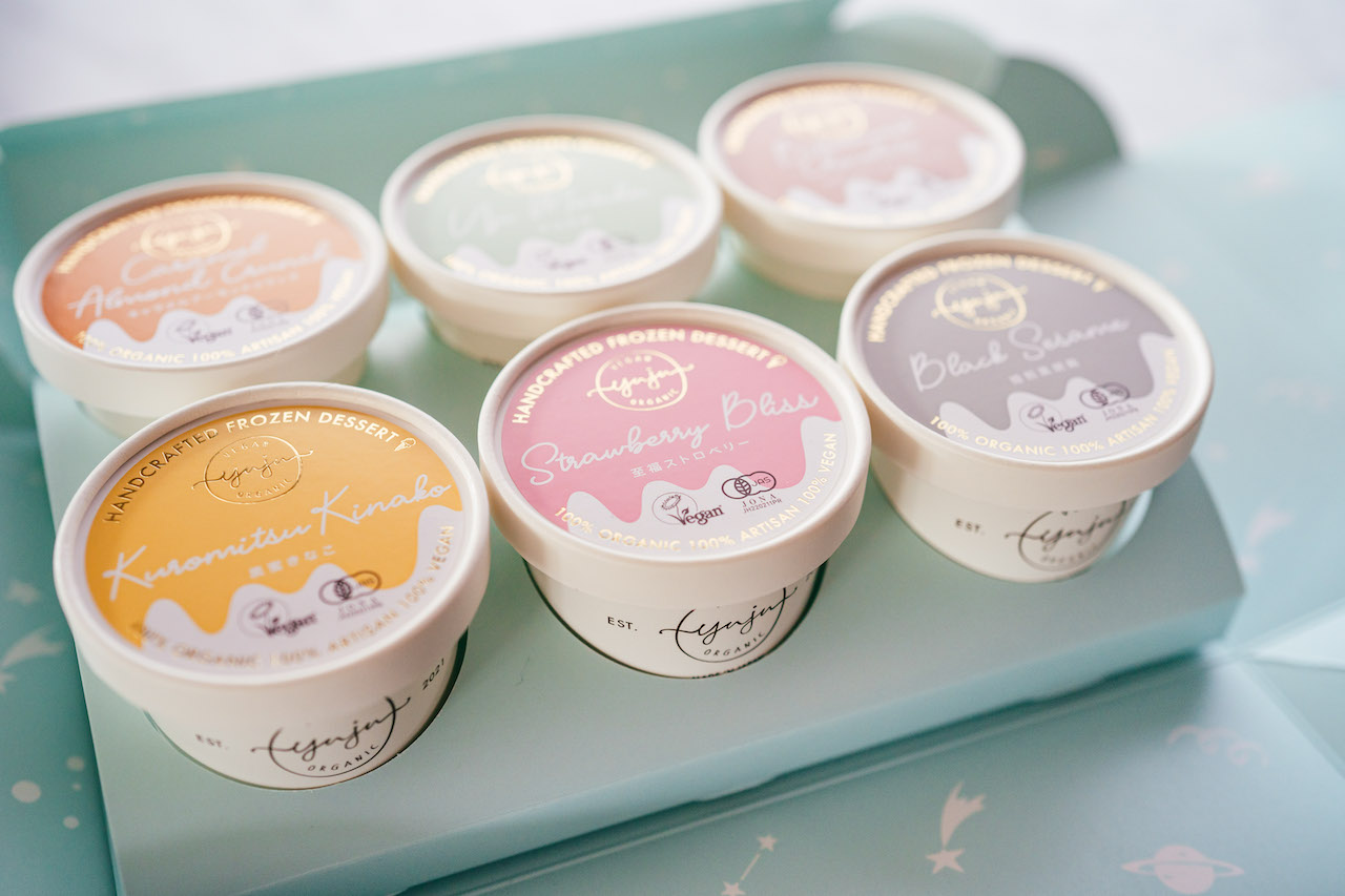 Yuju Organic 定番フレーバー6個ギフトボックスセット(実物の化粧箱)